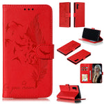 Custodia portafoglio in pelle flip per Galaxy Note10+