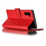 Custodia portafoglio in pelle flip per Galaxy Note10+