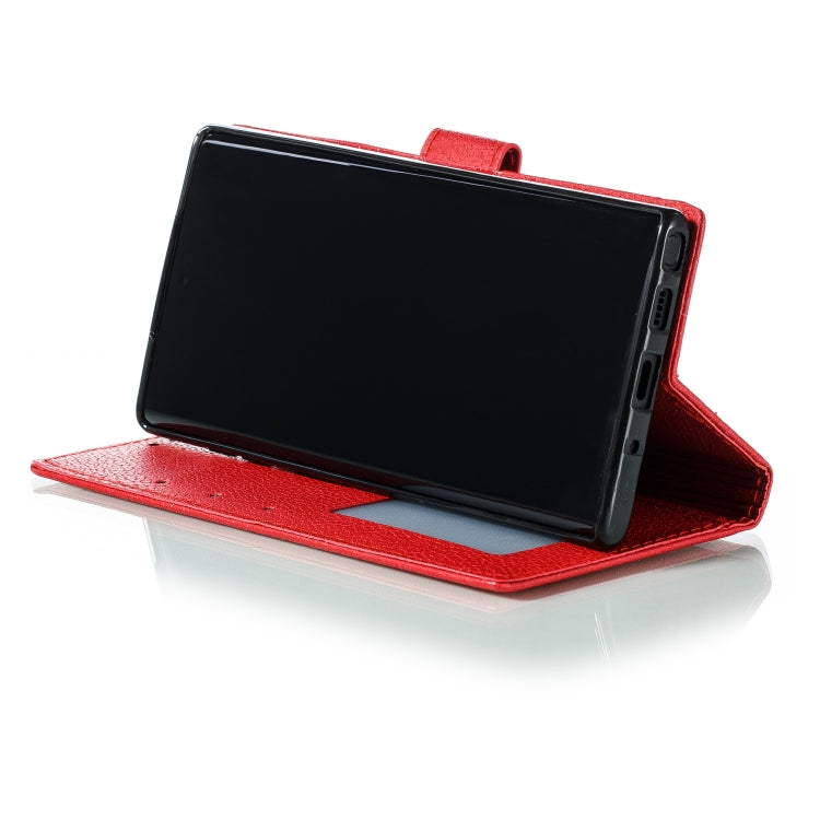 Custodia portafoglio in pelle flip per Galaxy Note10+