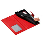 Custodia portafoglio in pelle flip per Galaxy Note10+