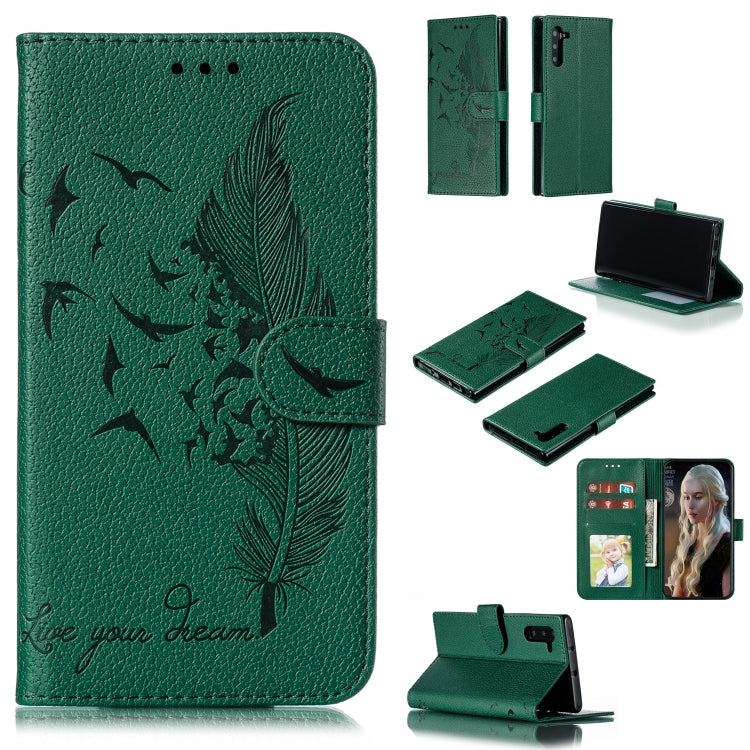 Custodia portafoglio in pelle flip per Galaxy Note10+