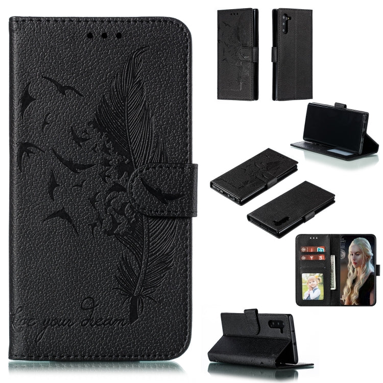 Custodia portafoglio in pelle flip per Galaxy Note10+