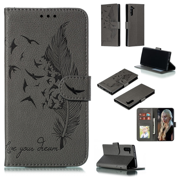 Custodia portafoglio in pelle flip per Galaxy Note10+