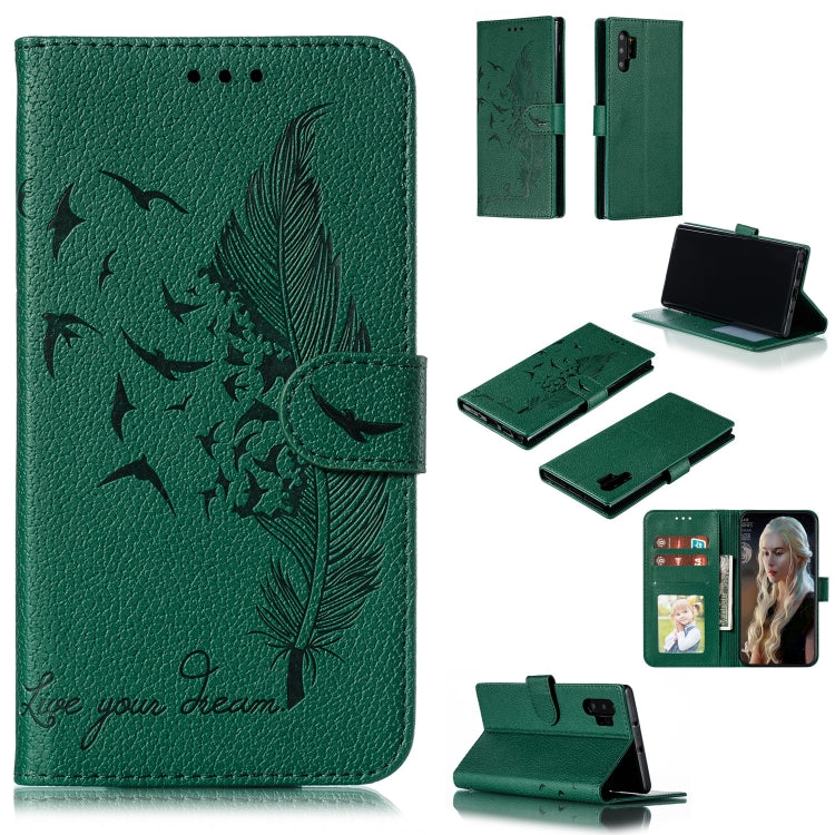 Custodia portafoglio in pelle flip per Galaxy Note10+