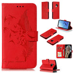 Custodia portafoglio in pelle flip per Galaxy Note10+