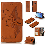Custodia portafoglio in pelle flip per Galaxy Note10+