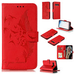 Custodia portafoglio in pelle flip per Samsung Galaxy S10e
