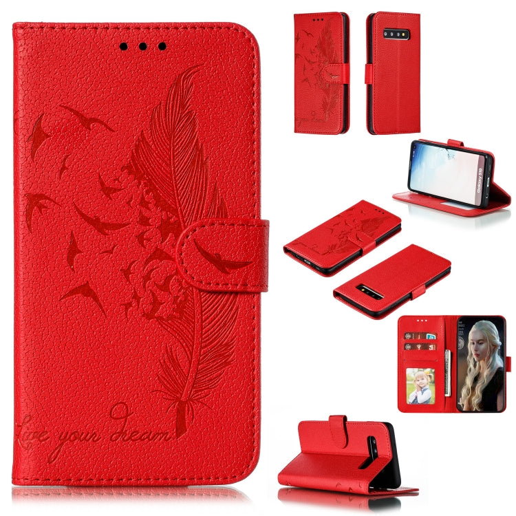 Custodia portafoglio in pelle flip per Samsung Galaxy S10e