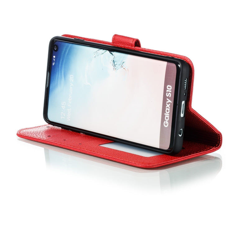 Custodia portafoglio in pelle flip per Samsung Galaxy S10e