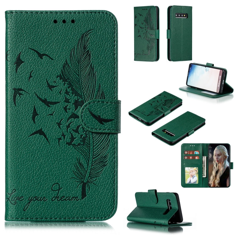 Custodia portafoglio in pelle flip per Samsung Galaxy S10e