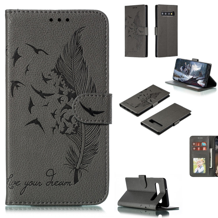 Custodia portafoglio in pelle flip per Samsung Galaxy S10e