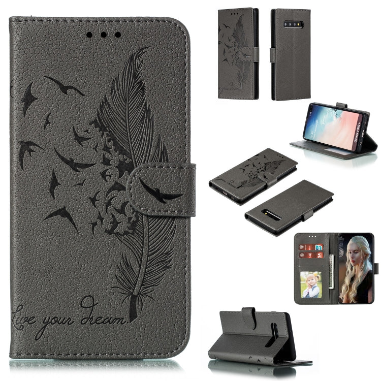 Custodia portafoglio in pelle flip per Samsung Galaxy S10e