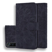 Custodia in pelle goffrata con motivo a doppia piegatura in vitello con portafoglio, porta carte e slot per carte, for Xiaomi Redmi 7A, for Xiaomi Redmi Note 6 / Note 6 Pro, for Xiaomi Redmi 6 / 6A, for Xiaomi Redmi K20 / K20 Pro                       ...