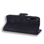 Custodia in pelle goffrata con motivo a doppia piegatura in vitello con portafoglio, porta carte e slot per carte, for Xiaomi Redmi 7A, for Xiaomi Redmi Note 6 / Note 6 Pro, for Xiaomi Redmi 6 / 6A, for Xiaomi Redmi K20 / K20 Pro                       ...