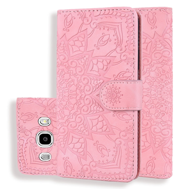 Custodia portafoglio in pelle con slot carte per Galaxy J5 2016