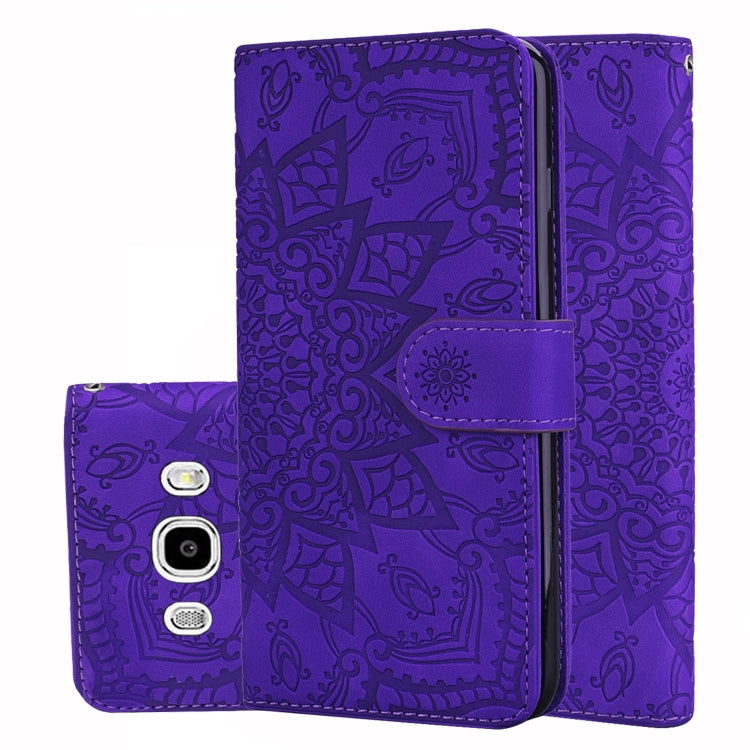 Custodia portafoglio in pelle con slot carte per Galaxy J5 2016