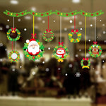 Decorazione dell'autoadesivo della parete del festival di Natale smontabile della porta di vetro della finestra