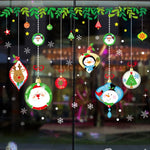 Decorazione dell'autoadesivo della parete del festival di Natale smontabile della porta di vetro della finestra