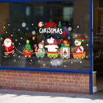 Decorazione dell'autoadesivo della parete del festival di Natale smontabile della porta di vetro della finestra