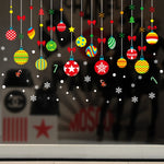 Decorazione dell'autoadesivo della parete del festival di Natale smontabile della porta di vetro della finestra