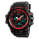 SKMEI 1155B Orologio da polso multifunzionale da uomo con quadrante grande impermeabile per sport all'aria aperta