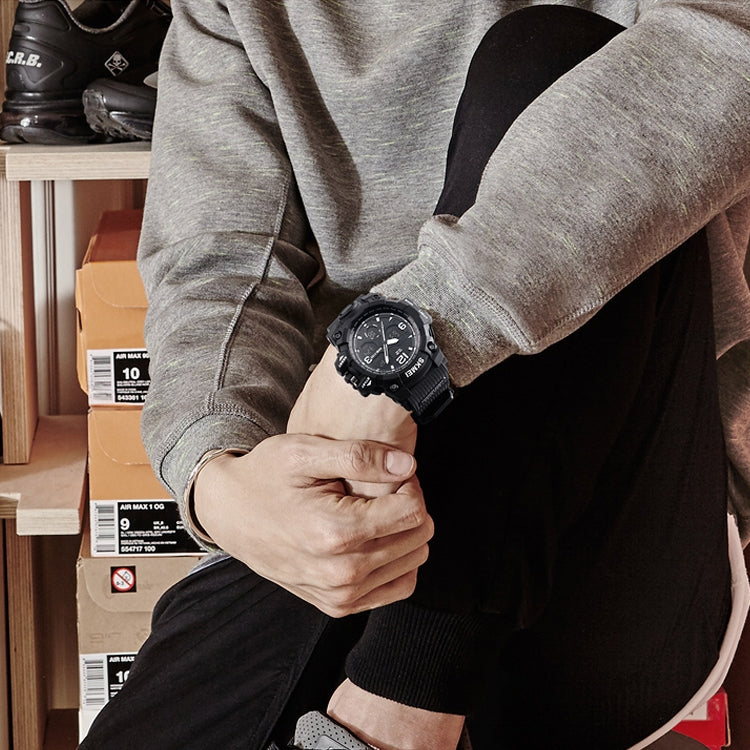 SKMEI 1155B Orologio da polso multifunzionale da uomo con quadrante grande impermeabile per sport all'aria aperta