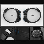 SKMEI 1155B Orologio da polso multifunzionale da uomo con quadrante grande impermeabile per sport all'aria aperta