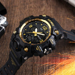 SKMEI 1155B Orologio da polso multifunzionale da uomo con quadrante grande impermeabile per sport all'aria aperta