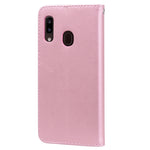 Custodia portafoglio in pelle sintetica per Galaxy A20e