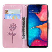 Custodia portafoglio in pelle sintetica per Galaxy A20e