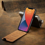 Custodia in pelle PU Fierre Shann per iPhone 12