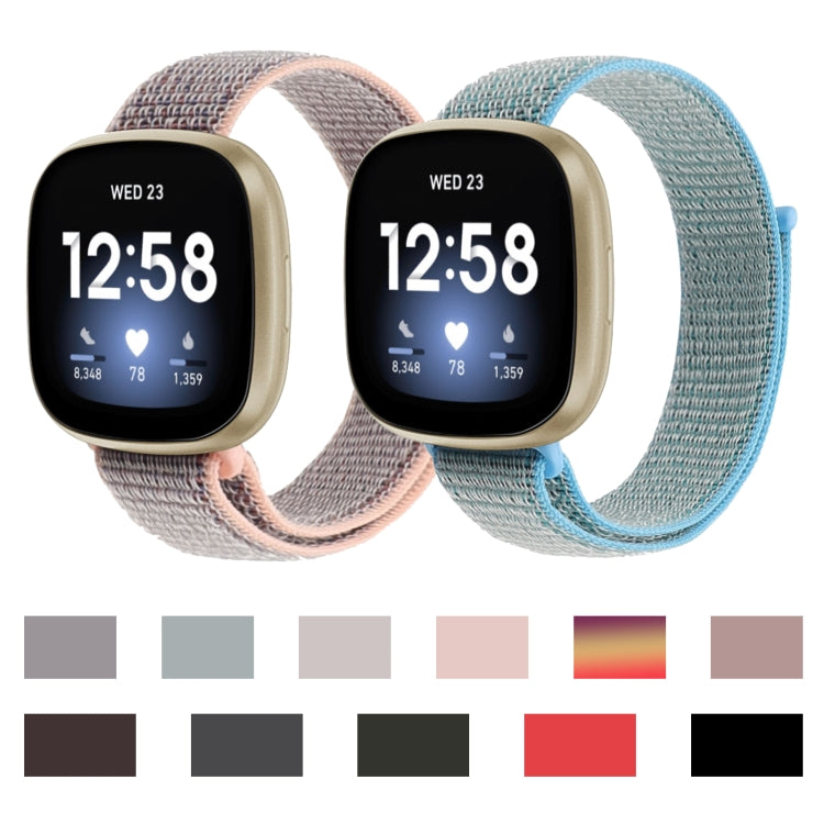 Per cinturino di ricambio con cinturino in nylon per Fitbit Versa 3