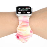 Cinturino per cinturino di ricambio con anello per capelli in flanella, For Apple Watch Ultra 49mm / Series 8&7 45mm / SE 2&6&SE&5&4 44mm / 3&2&1 42mm, For Apple Watch Series 7 45mm / 6 & SE & 5 & 4 44mm / 3 & 2 & 1 42mm