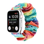 Cinturino per cinturino di ricambio con anello per capelli in flanella, For Apple Watch Series 8&7 41mm / SE 2&6&SE&5&4 40mm / 3&2&1 38mm, For Apple Watch Series 7 41mm / 6 & SE & 5 & 4 40mm / 3 & 2 & 1 38mm