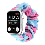 Cinturino per cinturino di ricambio con anello per capelli in flanella, For Apple Watch Series 8&7 41mm / SE 2&6&SE&5&4 40mm / 3&2&1 38mm, For Apple Watch Series 7 41mm / 6 & SE & 5 & 4 40mm / 3 & 2 & 1 38mm