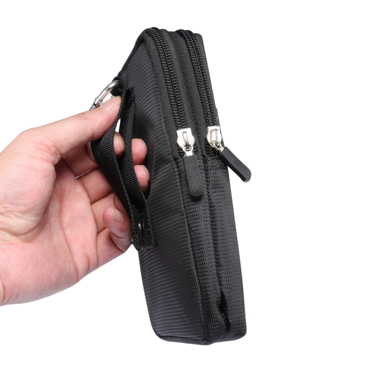 Sport Tempo libero Coulisse Piatto orizzontale Appeso Marsupio Custodia in pelle per telefono, adatta per smartphone da 6,7-6,9 pollici