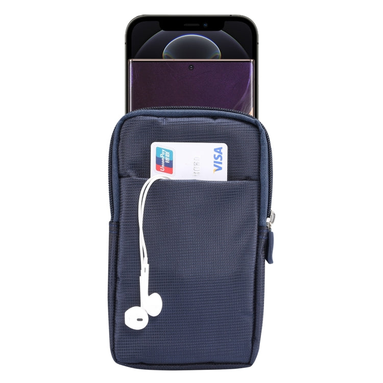 Sport Tempo libero Coulisse Piatto orizzontale Appeso Marsupio Custodia in pelle per telefono, adatta per smartphone da 6,7-6,9 pollici