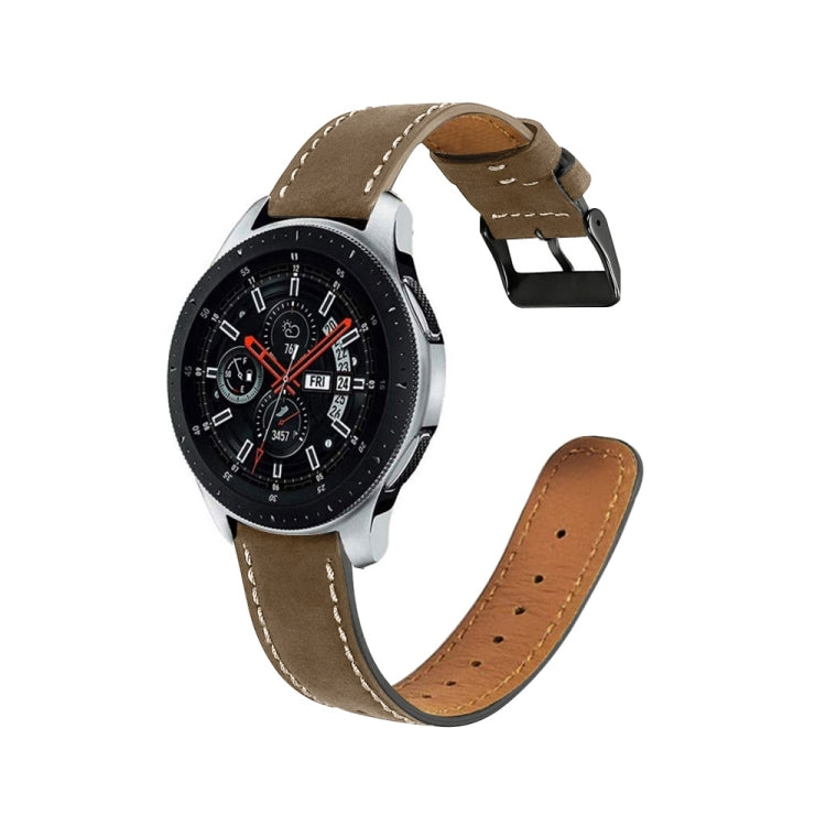 Cinturino di ricambio per cinturino di ricambio in vera pelle con coda tonda, For Samsung Galaxy Watch 3 41mm, For Samsung Galaxy Watch 3 45mm, For Samsung Galaxy Watch 42mm, For Samsung Galaxy Watch 46mm