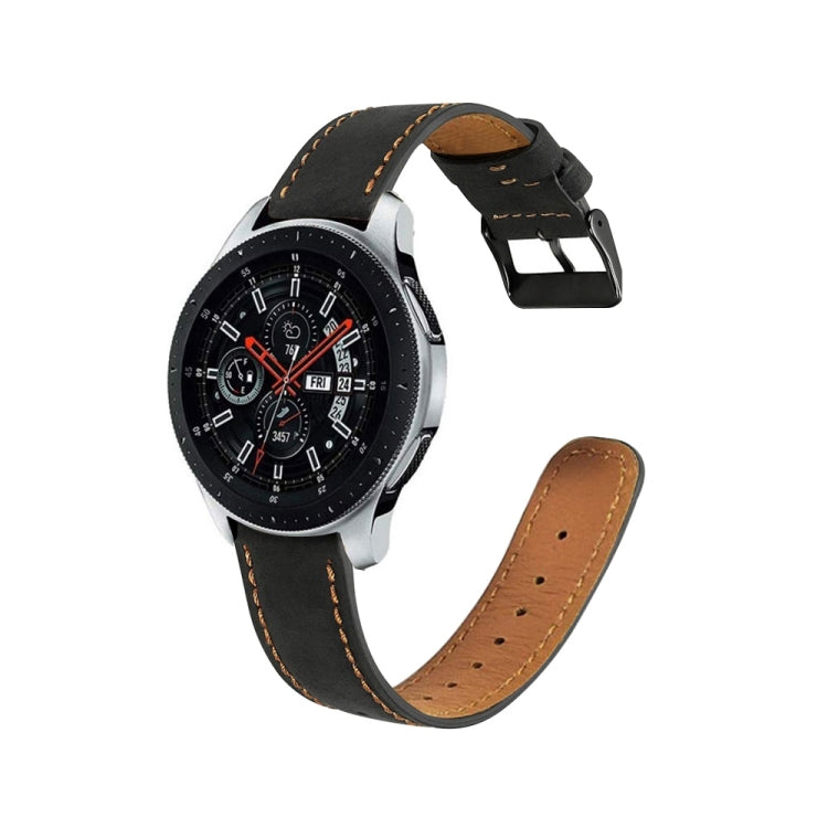 Per Samsung Galaxy Watch Active / Active 2 40mm / Active 2 44mm Cinturino cinturino di ricambio in vera pelle con coda tonda, For Samsung Galaxy Watch Active