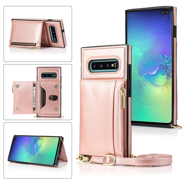 Custodia portafoglio TPU e PU per Samsung Galaxy S10+