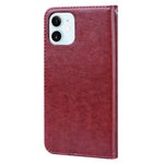 Custodia portafoglio in pelle PU rosa per iPhone 12/12 Pro