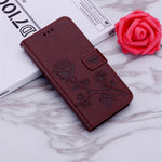 Custodia portafoglio in pelle PU rosa per iPhone 12/12 Pro