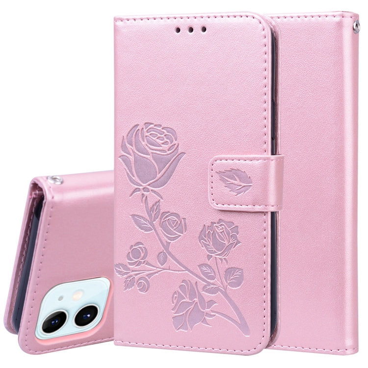 Custodia portafoglio in pelle PU rosa per iPhone 12/12 Pro