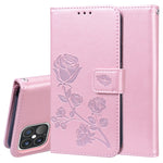 Custodia portafoglio in pelle PU rosa per iPhone 12/12 Pro