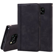 Custodia in pelle PU con vibrazione orizzontale magnetica aziendale smerigliata con supporto, slot per schede e cordino, For Xiaomi Poco X3 NFC