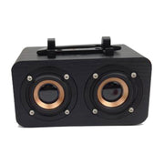 Altoparlanti subwoofer wireless retrò in legno