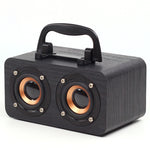 Altoparlanti subwoofer wireless in legno con Bluetooth