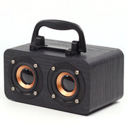 Altoparlanti subwoofer wireless retrò in legno