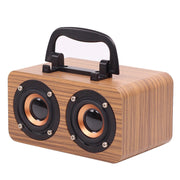 Altoparlanti subwoofer wireless retrò in legno