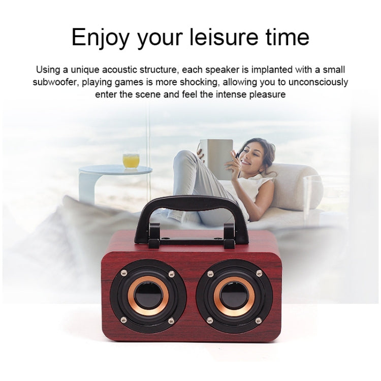 Altoparlanti subwoofer wireless in legno con Bluetooth